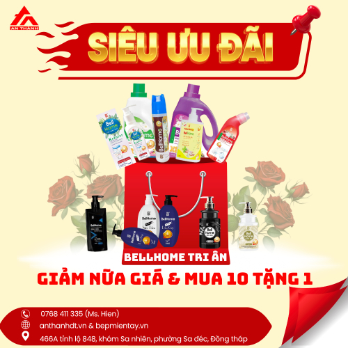 Siêu Ưu Đãi 20/10 Bellhome Tri Ân: Giảm Nữa Giá & Mua 10 Tặng 1